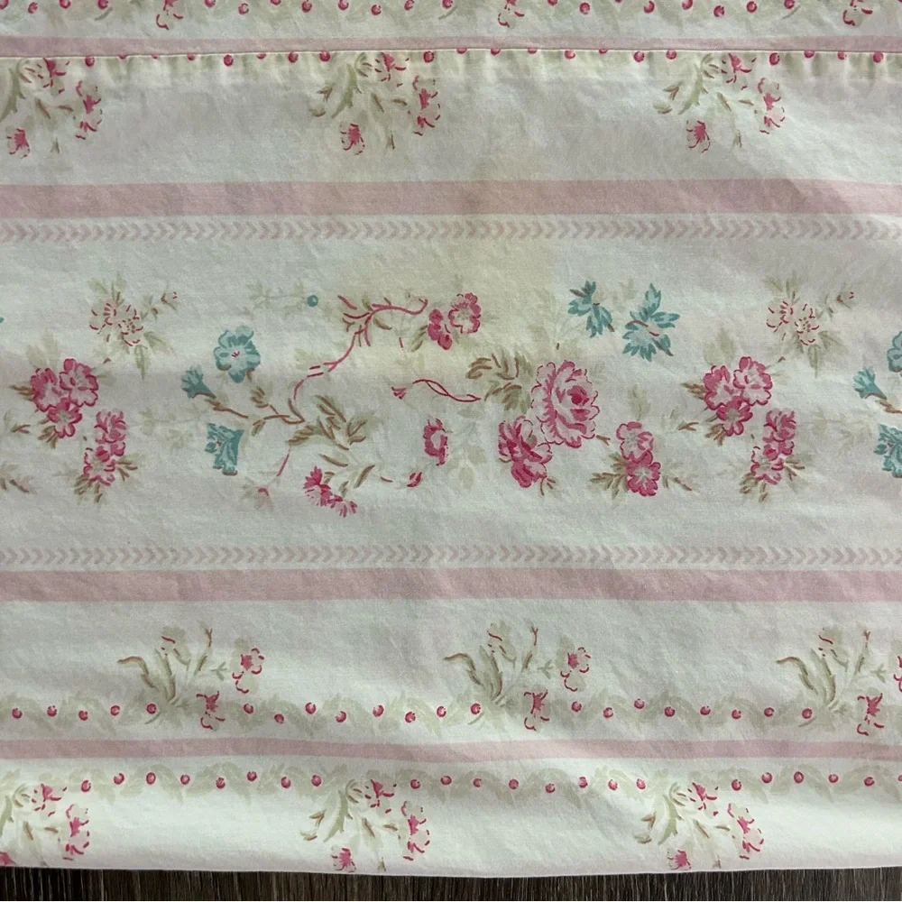 Rachel Ashwell Shabby Chic Vintage Wallpaper Twin Duvet Cover Brown Label Floral